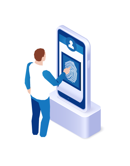 Self-service smart check-in kiosk with instant badge printing